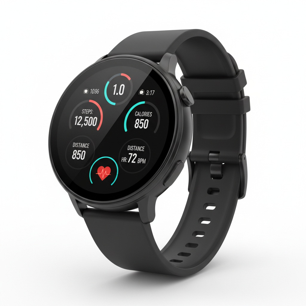 Smart Watch - Fitness Tracker with Heart Rate Monitor & Sleep Tracking
