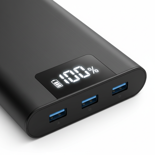 Portable Power Bank 20000mAh - Fast Charging with LED Display