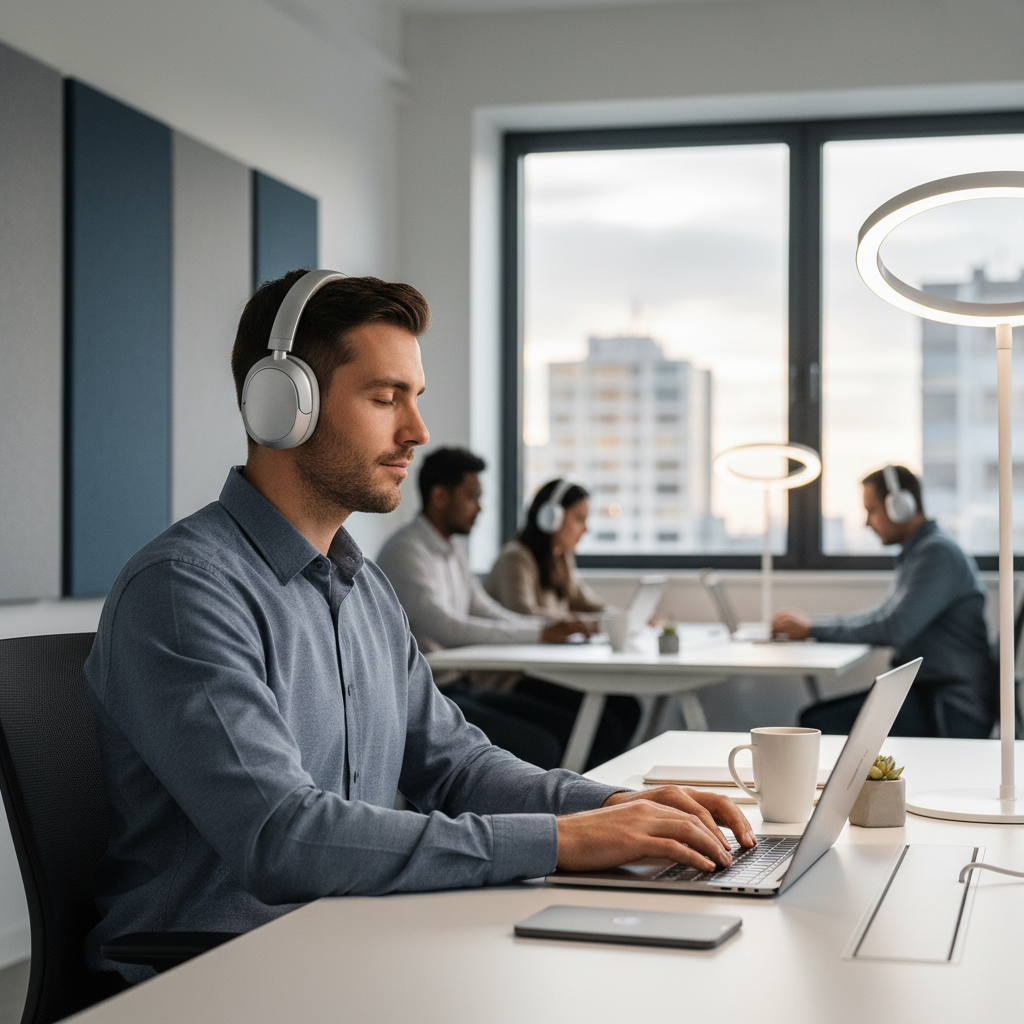 Noise Cancelling Headphones - Premium Over-Ear Wireless Headphones