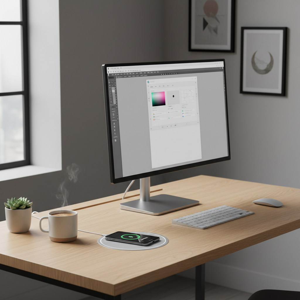 Wireless Charging Pad - Fast Qi Charger for iPhone & Android