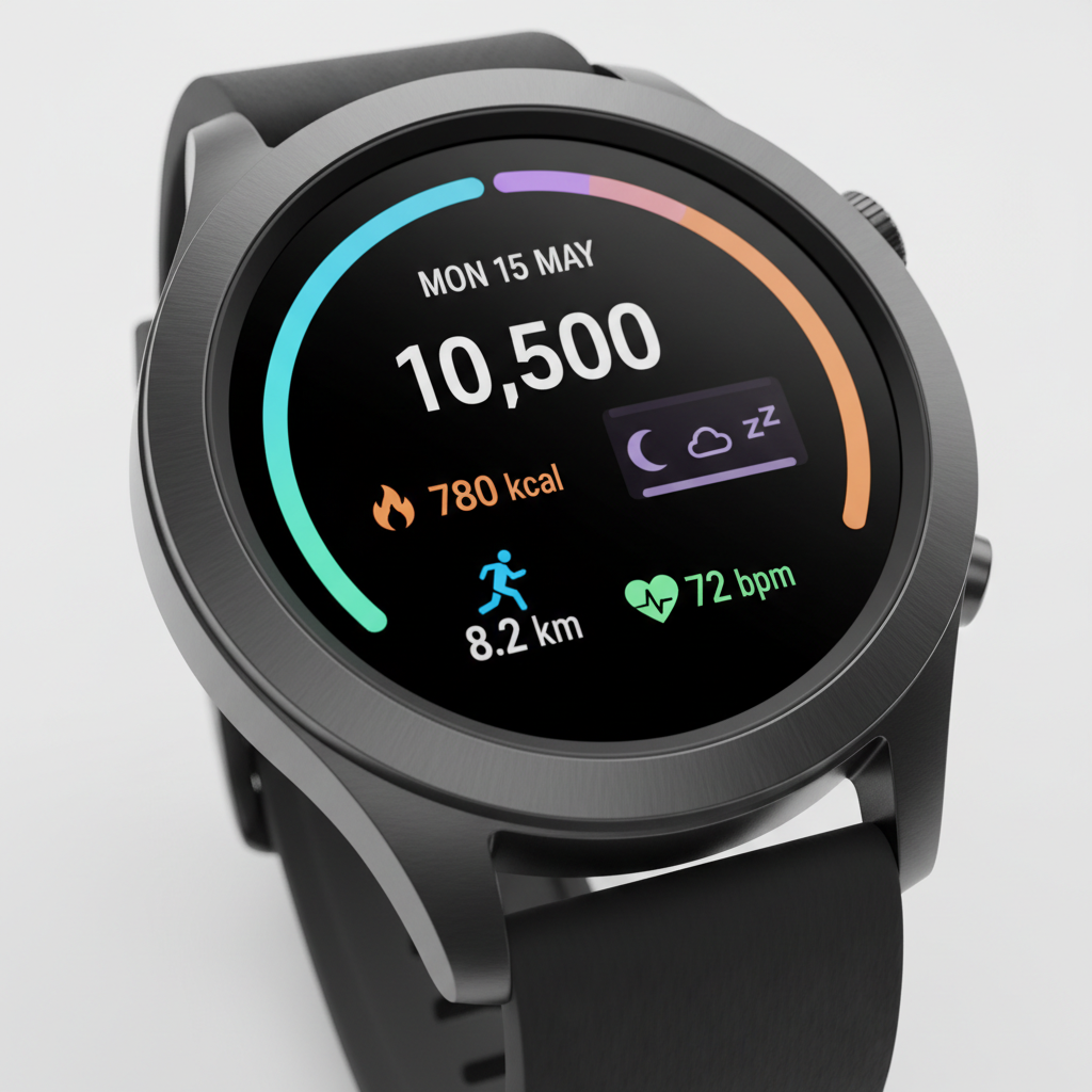 Smart Watch - Fitness Tracker with Heart Rate Monitor & Sleep Tracking
